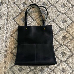 madewell the passenger convertible leather tote